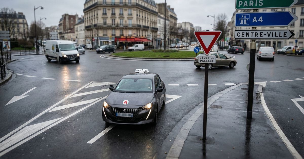 Permis B : dompter les ronds-points en Île-de-France